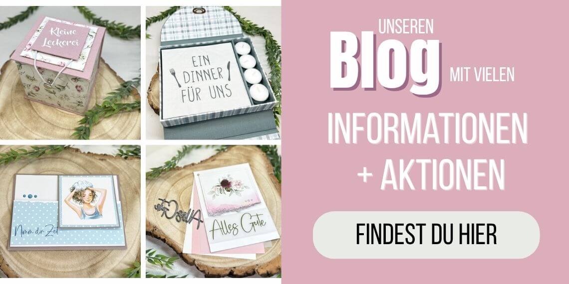 Blog Bild mit rosa Hintergrund und Beispiele aus dem Blog