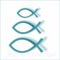 Preview: Stanzschablone - Christliche Fische 2
