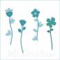 Preview: Blumenset - Stanzschablone