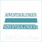 Preview: Adventskalender klein - Stanzschablone
