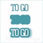 Preview: to go klein - Stanzschablone