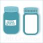 Preview: Marmeladenglas - Stanzschablone