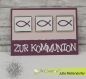 Preview: Stanzschablone - Christliche Fische 2
