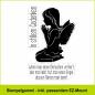 Preview: Engel auf Knien  - Stempelgummi 7,5x10,5cm