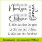 Preview: Grüße Berge + Meer - Stempelgummi