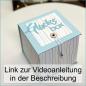 Preview: Würfelbox "Glück"- Graupappezuschnitte