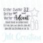 Preview: 1. - 4. Advent - Stempelgummi