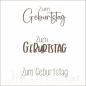 Preview: Geburtstag - Embossingfolder