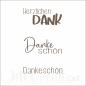 Preview: Danke - Embossingfolder