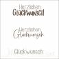 Preview: Glückwunsch - Embossingfolder