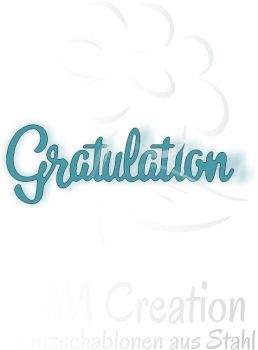 Stanzschablone - Gratulation