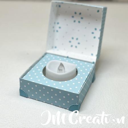 Klappbox quadratisch - Stanzschablone - Videoanleitung in Artikelbeschreibung