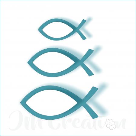 Stanzschablone - Christliche Fische 2