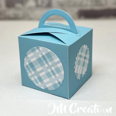 Box mit Henkel - Stanzschablone - Videoanleitung in Artikelbeschreibung