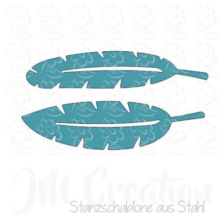 Stanzschablone - Federn