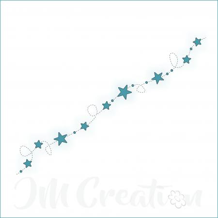 Stanzschablone - Sternengirlande