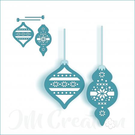 Stanzschablone - Christbaumkugeln