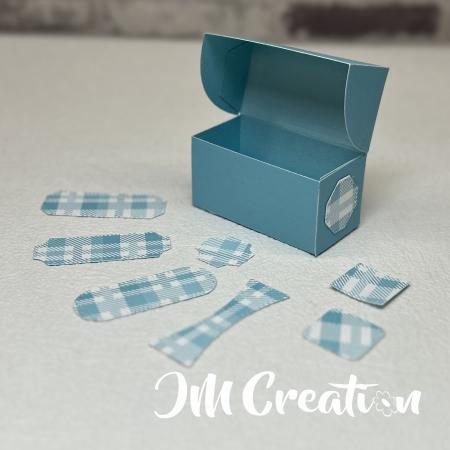 Minibox länglich - Stanzschablone