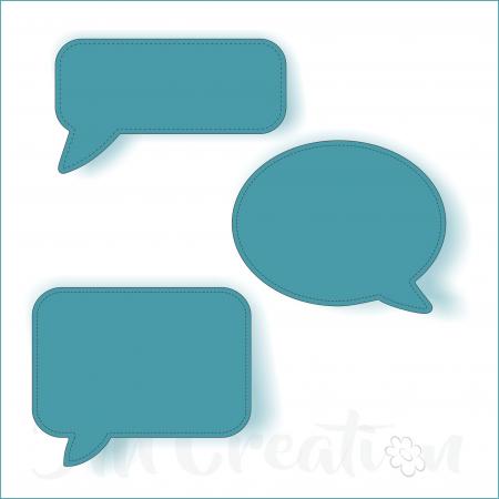 Sprechblasen - Stanzschablone