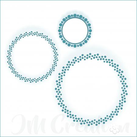 Punktekreis - Stanzschablone