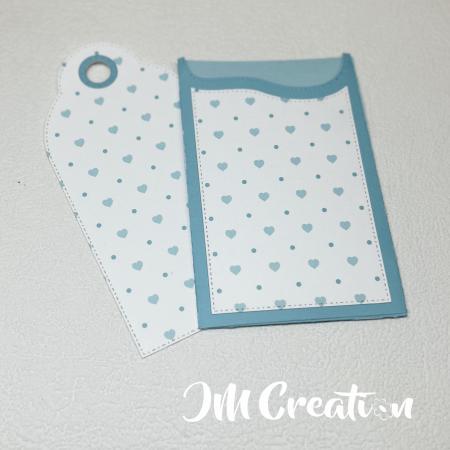 Gutscheinhülle + Tag - Stanzschablone - Videoanleitung in Artikelbeschreibung