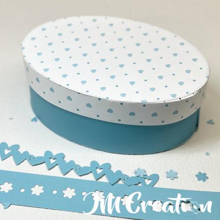 Dose oval - Stanzschablone