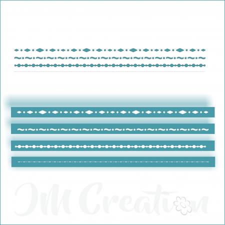 Deko-Linien - Stanzschablone