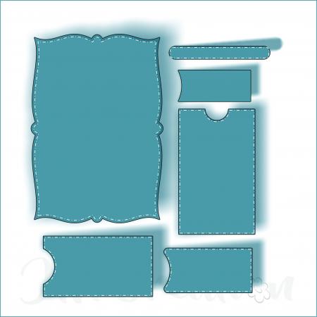 A6 Bogenmuster - Stanzschablone