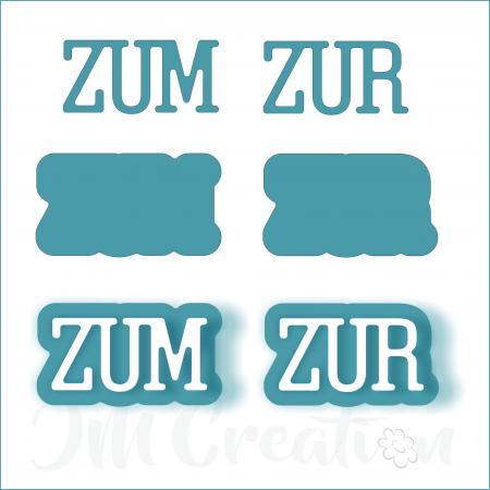 zum zur klein - Stanzschablone