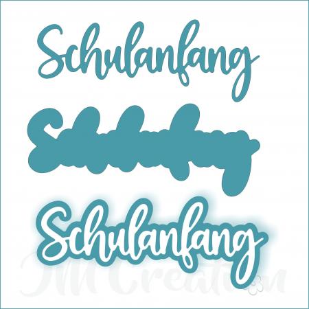 Schulanfang mittel - Stanzschablone