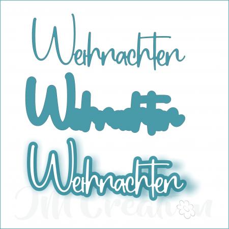 Weihnachten groß - Stanzschablone