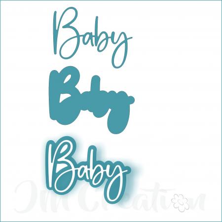 Baby groß - Stanzschablone