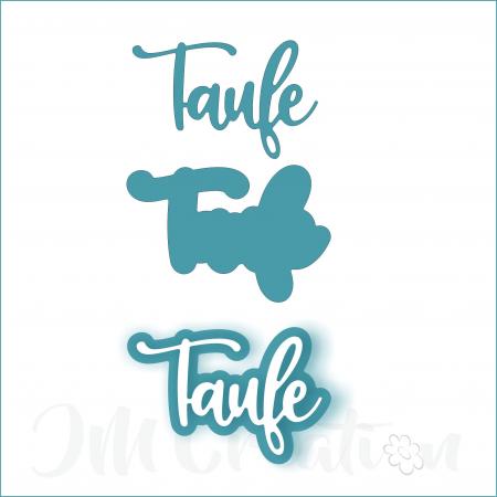 Taufe mittel - Stanzschablone