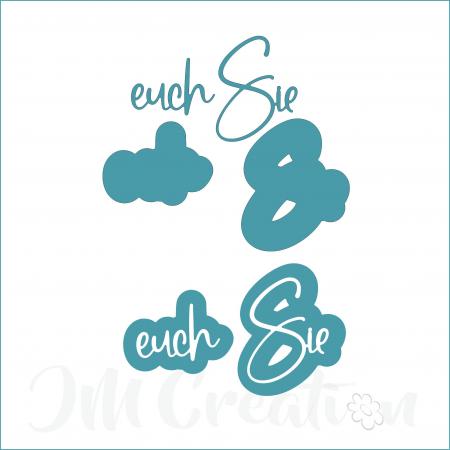 euch Sie groß - Stanzschablone