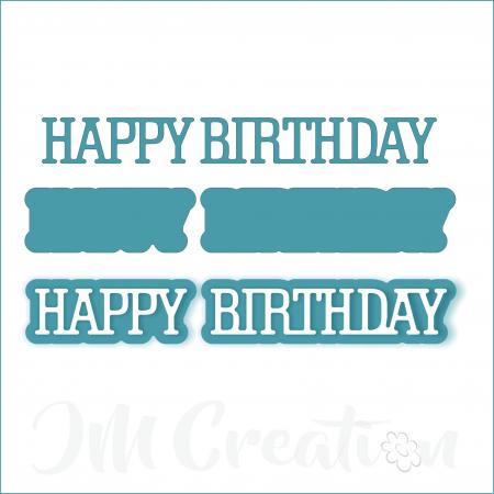 Happy Birthday klein - Stanzschablone