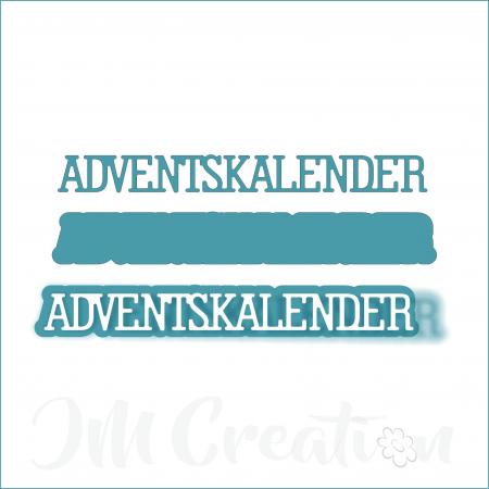 Adventskalender klein - Stanzschablone