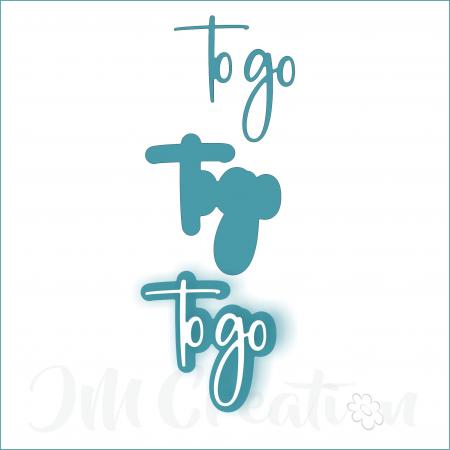 to go groß- Stanzschablone