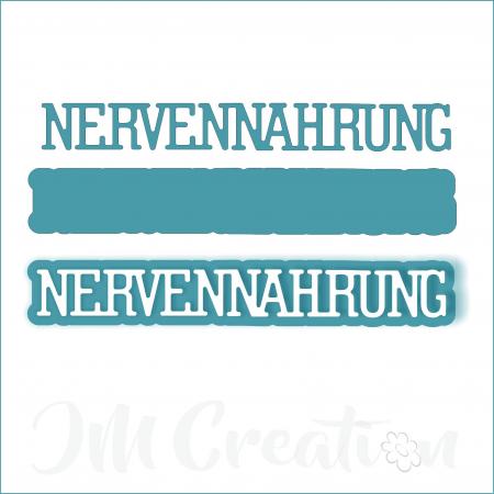 Nervennahrung klein - Stanzschablone