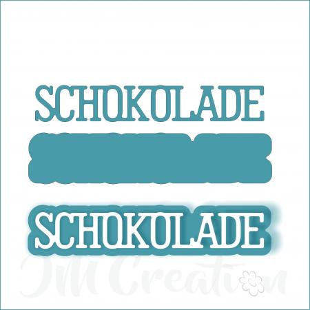 Schokolade klein - Stanzschablone