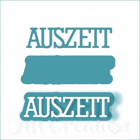 Auszeit klein - Stanzschablone