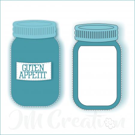 Marmeladenglas - Stanzschablone