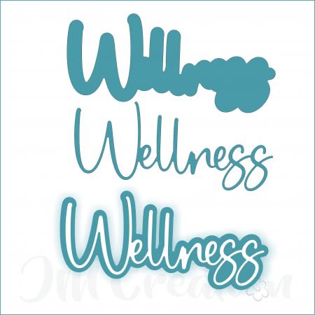 Wellness groß - Stanzschablone