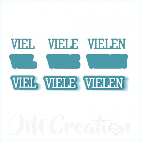 viel - klein - Stanzschablone