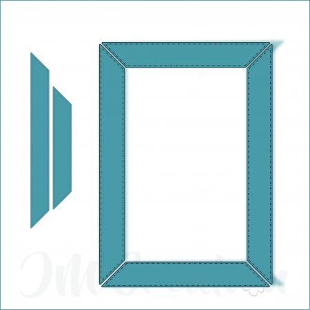 Schräge Ecken - Stanzschablone