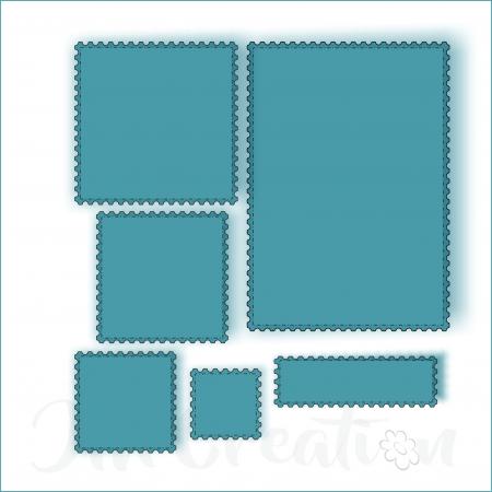 Briefmarken A6 - Stanzschablone