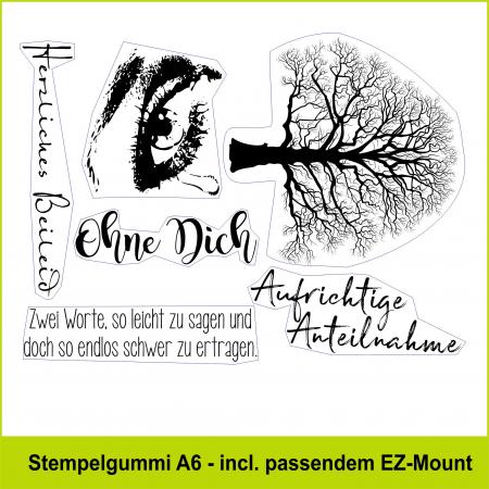 Trauer-Set - Stempelgummi