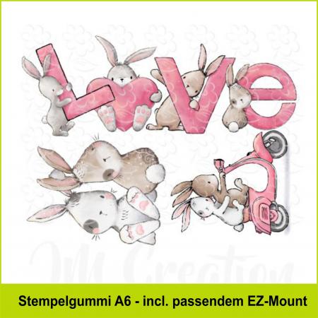 Valentinshasen - Stempelgummi