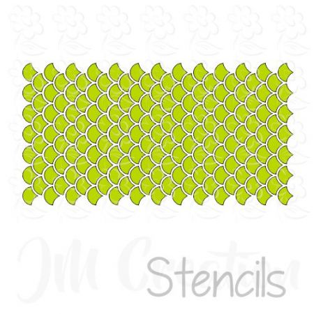 Stencil DIN lang - Bogenmuster