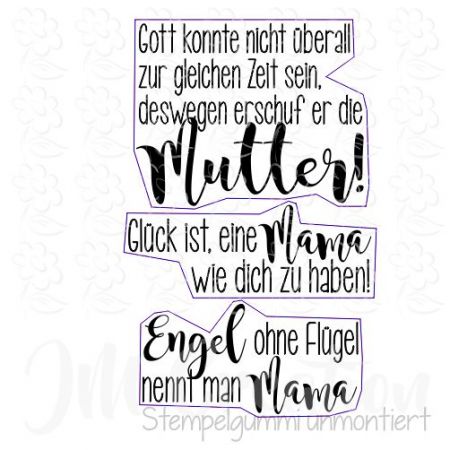 Engel ohne Flügel  - Stempelgummi