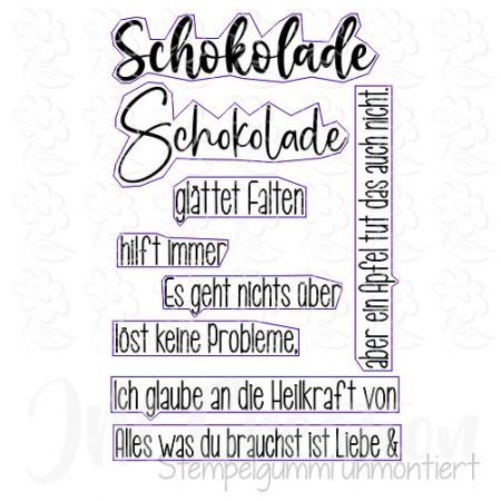 Schokolade... - Stempelgummi